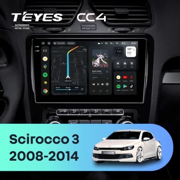 Штатная магнитола Teyes CC4 8/128 Volkswagen Scirocco (2008-2014) F1