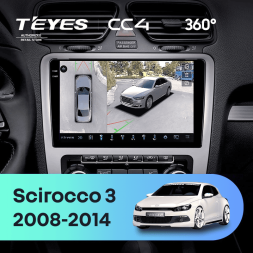 Штатная магнитола Teyes CC4 360 6/64 Volkswagen Scirocco 3 (2008-2014) F3 (Серая)