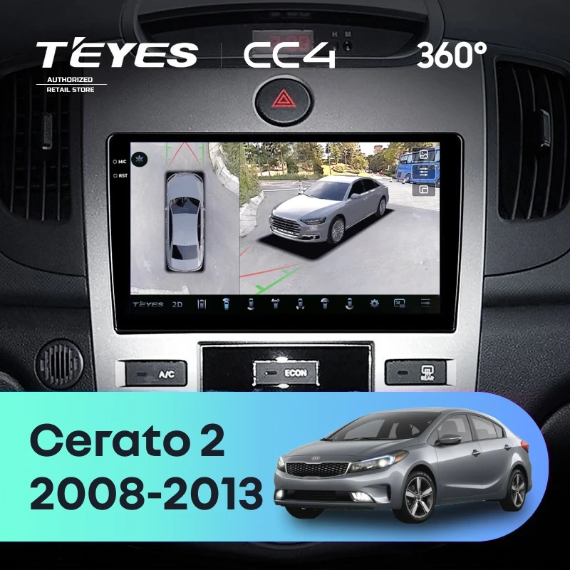 Штатная магнитола Teyes CC4 360 6/64 Kia Cerato 2 TD (2008-2013) F1