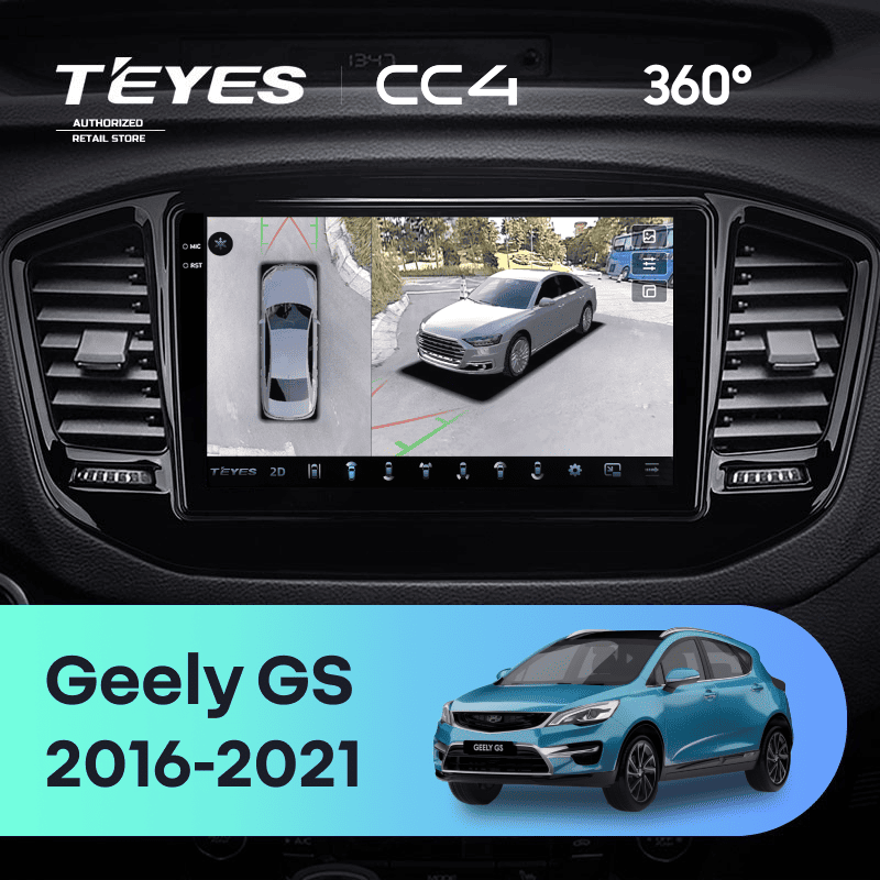 Штатная магнитола Teyes CC4 360 8/128 Geely GS (2016-2021)