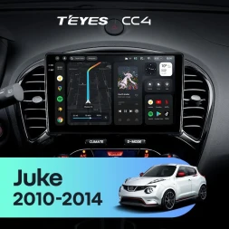 Штатная магнитола Teyes CC4 6/64 Nissan Juke (2010-2014) Тип-A