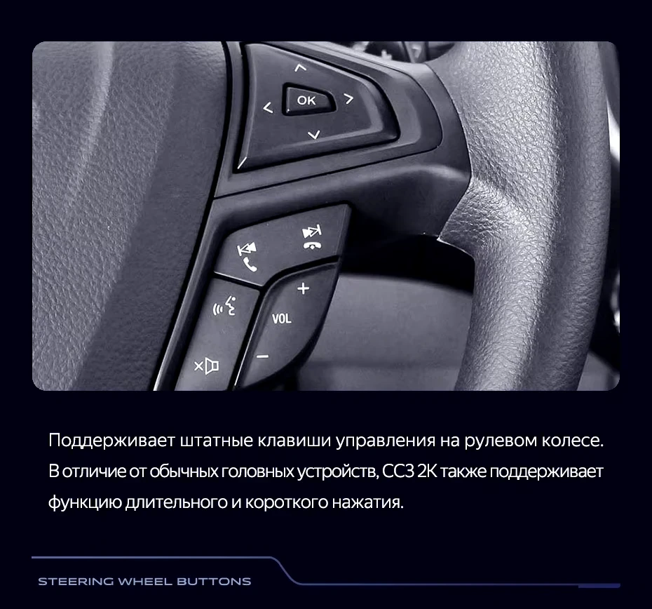Штатная магнитола Teyes CC3 2K 4/32 Ford Edge 2 (2015-2018) F1