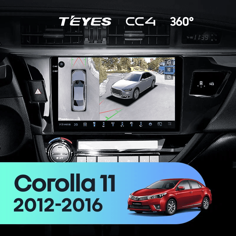 Штатная магнитола Teyes CC4 360 6/64 Toyota Corolla (2012-2016) Тип-B