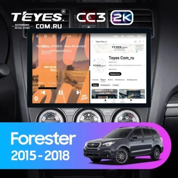 Штатная магнитола Teyes CC3 2K 4/32 Subaru Forester SJ (2015-2018) (11")