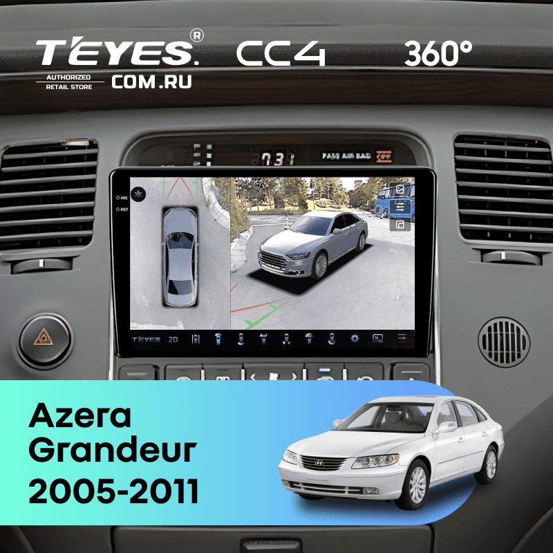 Штатная магнитола Teyes CC4 360 8/128 Hyundai Grandeur (2005-2011)