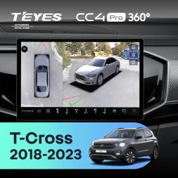 Штатная магнитола Teyes CC4 Pro 360 8/128 Volkswagen T-Cross (2018-2023) (11")