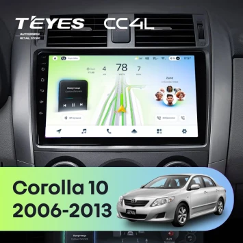 Штатная магнитола Teyes CC4L 6/64 с DTS Toyota Corolla 10 E140 E150 (2006-2013) Тип-A