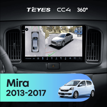 Штатная магнитола Teyes CC4 360 6/64 Daihatsu Mira eS (2013-2017)