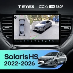 Штатная магнитола Teyes CC4 Pro 360 8/128 Solaris HS (2022-2026) (11")