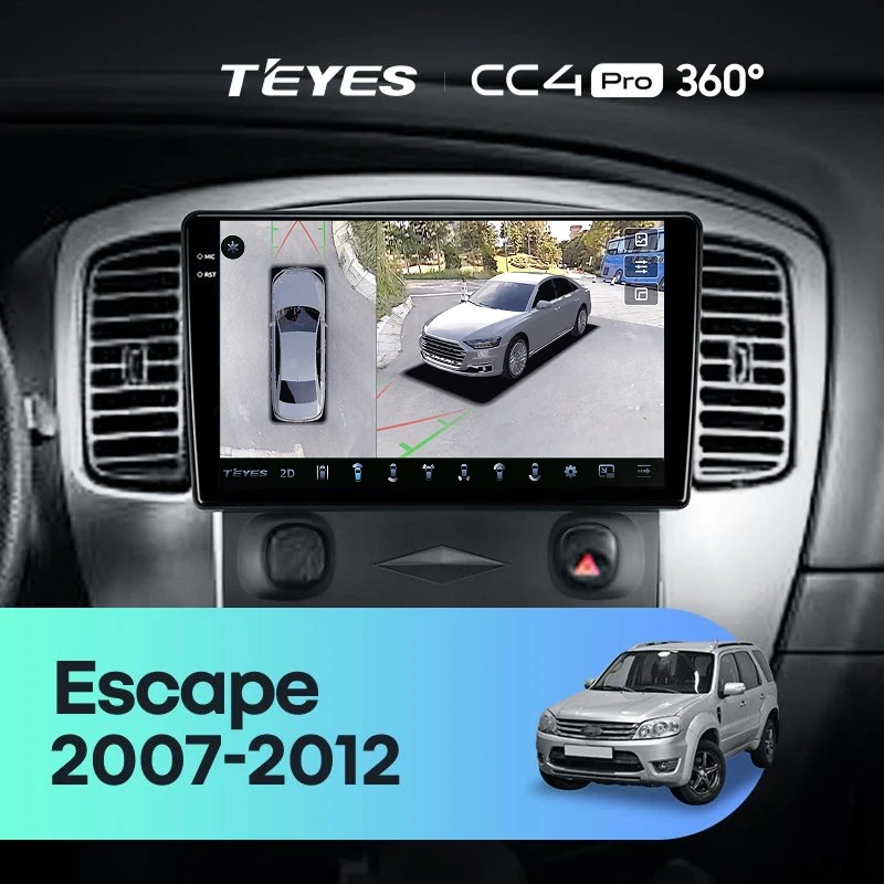 Штатная магнитола Teyes CC4 Pro 360 8/128 Ford Escape (2007-2012) F1