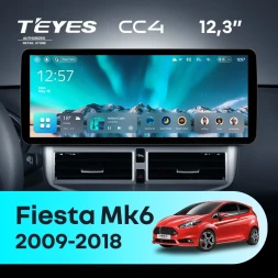 Штатная магнитола Teyes CC4 12.3" 8/128 Ford Fiesta Mk 6 (2009-2012) Тип-A