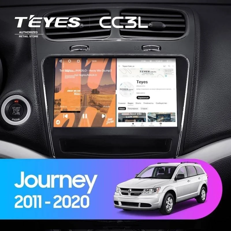 Штатная магнитола Teyes CC3L 4/32 Dodge Journey JC (2011-2020)