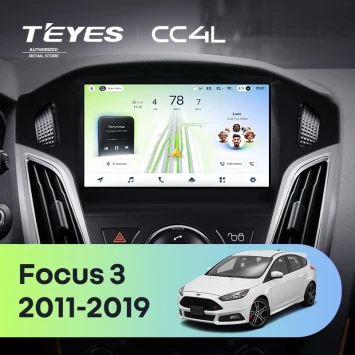 Штатная магнитола Teyes CC4L 6/64 с DTS Ford Focus 3 (2011-2019)