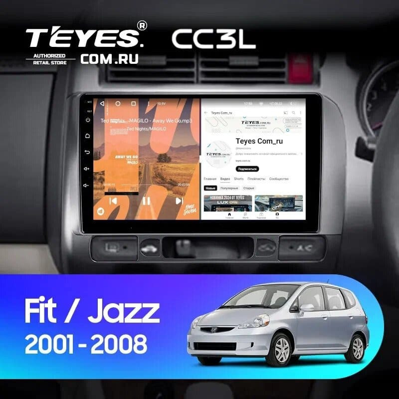 Штатная магнитола Teyes CC3L 4/32 Honda Jazz GD (2001-2008) Правый руль