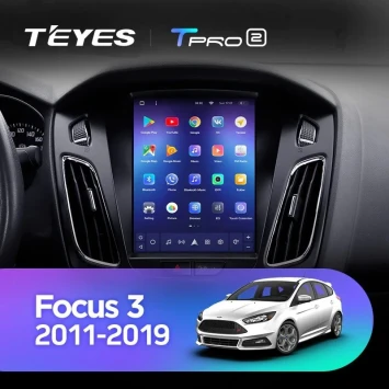 Штатная магнитола Tesla style Teyes TPRO 2 6/128 Ford Focus 3 Mk 3 (2011-2019)