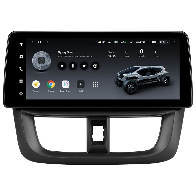 Переходная рамка Toyota Vios Yaris L 2016-2019 (12,3")