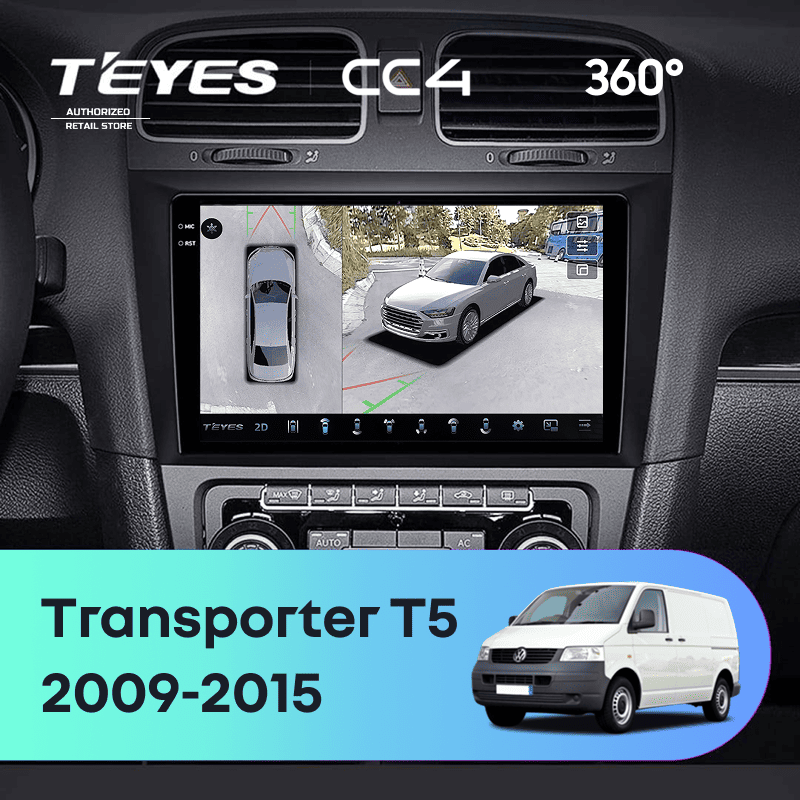 Штатная магнитола Teyes CC4 360 6/64 Volkswagen Transporter (T5) (2009-2015)