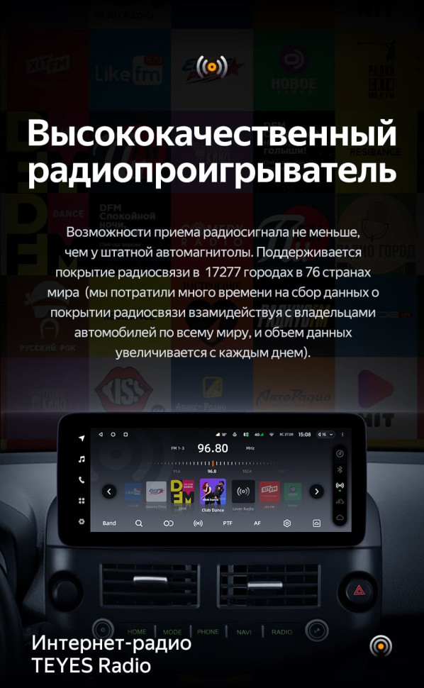 Штатная магнитола Teyes LUX ONE 4/64 Toyota RAV4 XA30 (2007-2012) F1