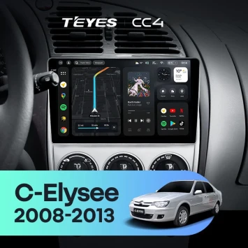 Штатная магнитола Teyes CC4 8/128 Citroen C-Elysee (2008-2013)