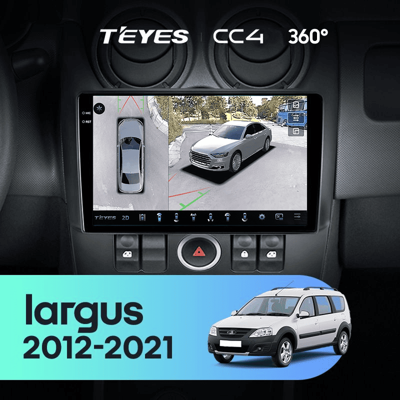 Штатная магнитола Teyes CC4 360 6/64 LADA largus (2012-2021)