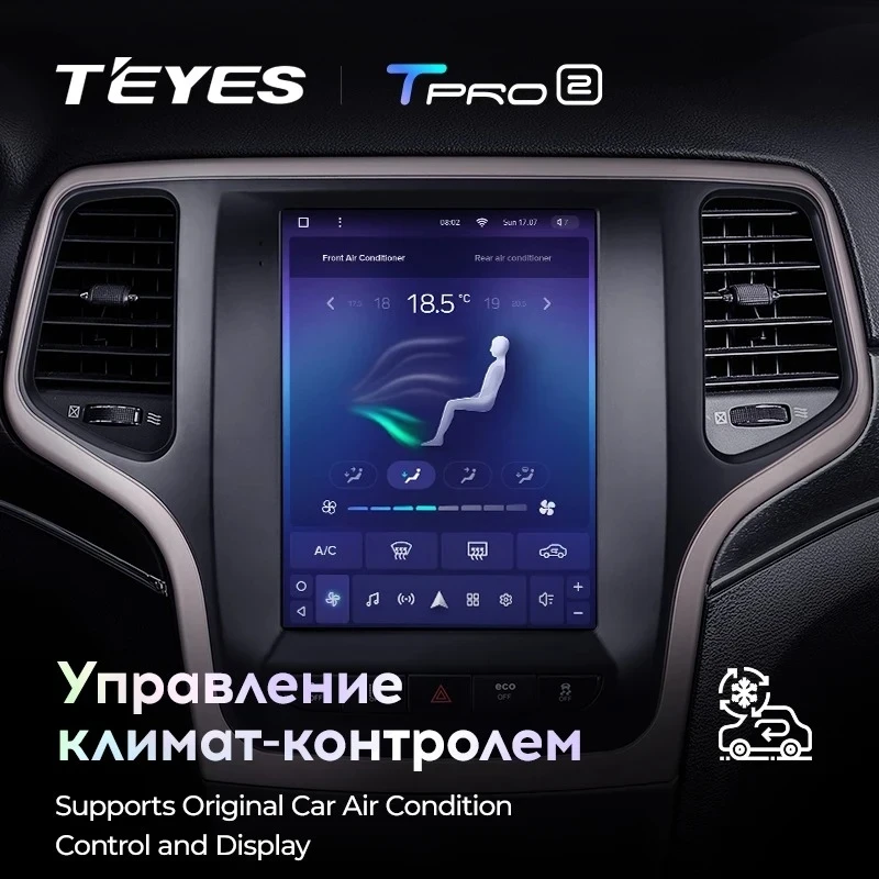 Штатная магнитола Tesla style Teyes TPRO 2 3/32 Jeep Grand Cherokee WK2 (2013-2020)