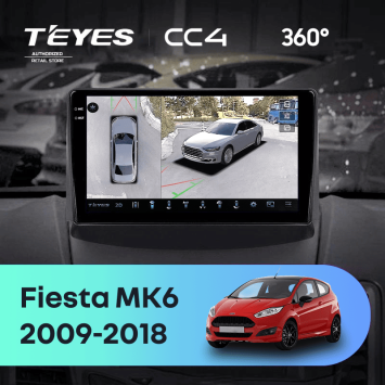 Штатная магнитола Teyes CC4 360 8/128 Ford Fiesta 6 (2009-2018) F1 Тип-B