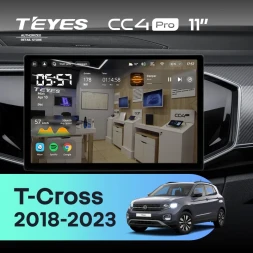 Штатная магнитола Teyes CC4 Pro 8/128 Volkswagen T-Cross (2018-2023) (11")
