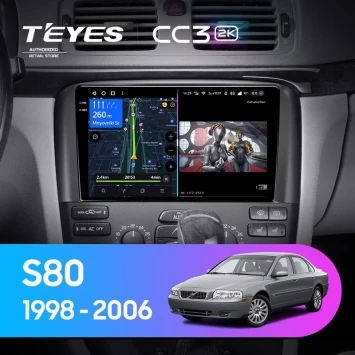 Штатная магнитола Teyes CC3 2K 360 6/128 Volvo S80 1 (1998-2006)