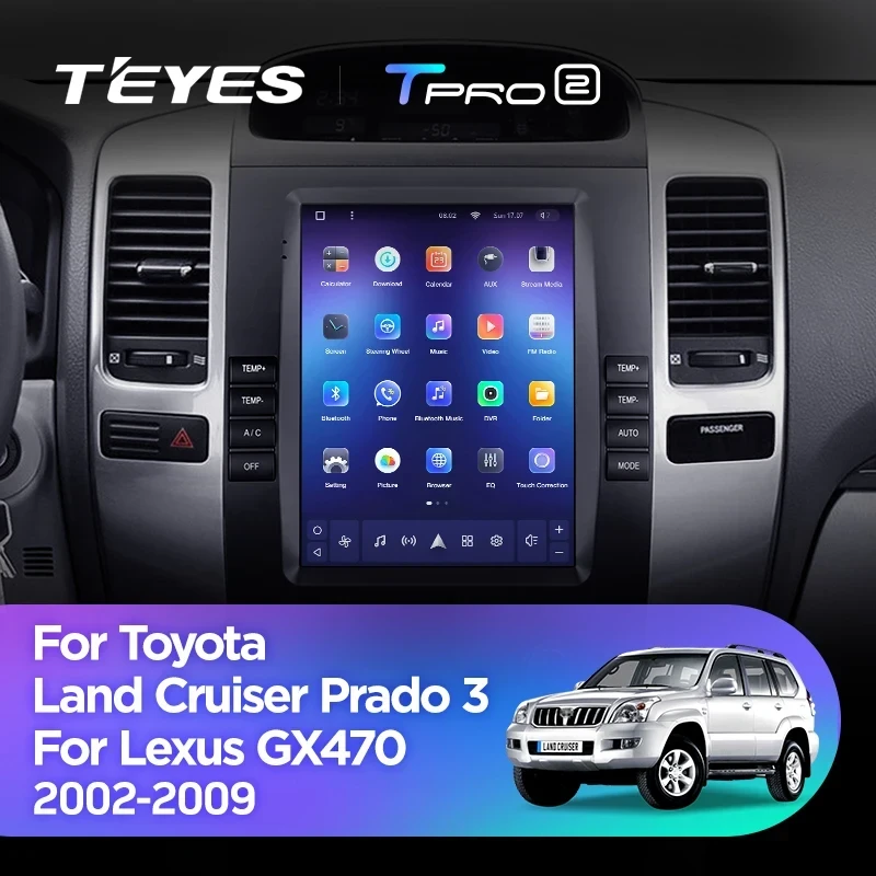 Штатная магнитола Tesla style Teyes TPRO 2 3/32 Lexus GX470 (2002-2009) Тип-B