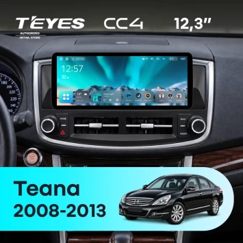 Штатная магнитола Teyes CC4 12.3" 8/128 Nissan Teana J32 (2008-2013)
