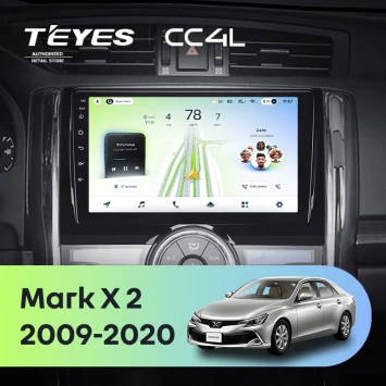Штатная магнитола Teyes CC4L 6/64 с DTS Toyota Mark X 2 X130 (2009-2020)