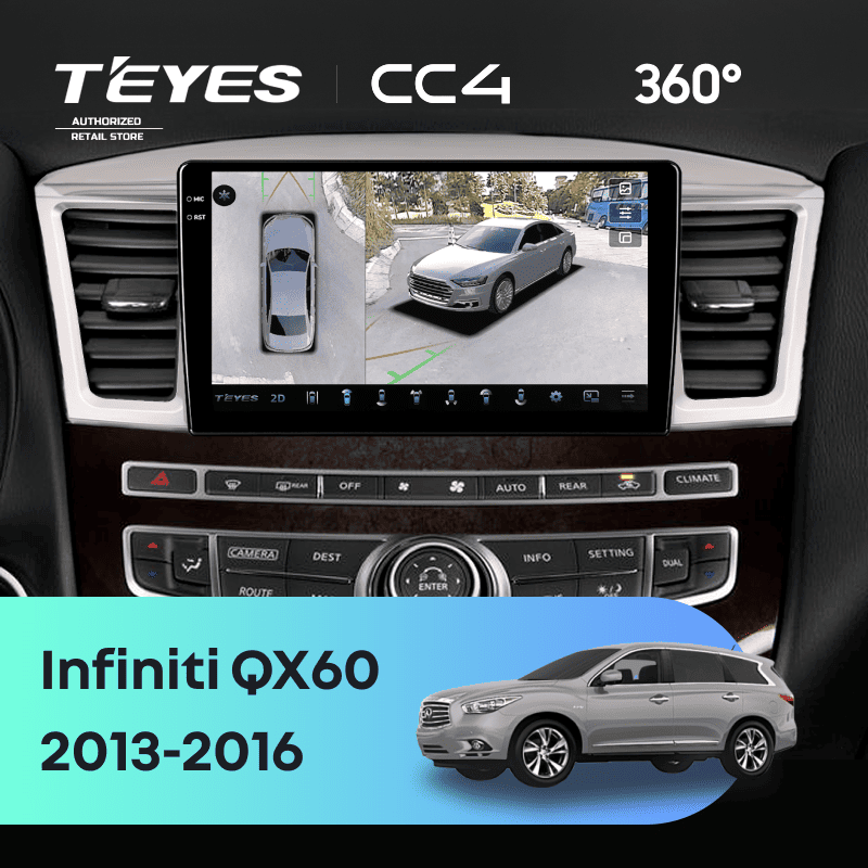 Штатная магнитола Teyes CC4 360 6/64 Infiniti QX60 (2013-2016)
