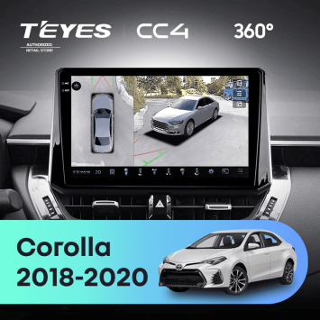 Штатная магнитола Teyes CC4 360 8/128 Toyota Corolla 12 (2018-2020) Тип-B