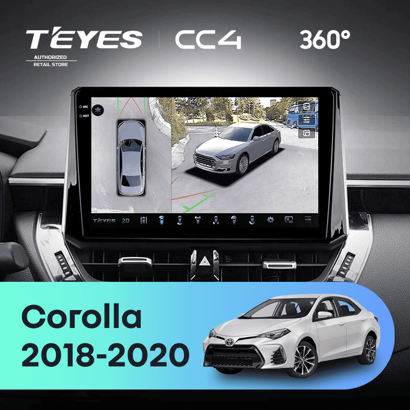 Штатная магнитола Teyes CC4 360 8/128 Toyota Corolla 12 (2018-2020) Тип-B