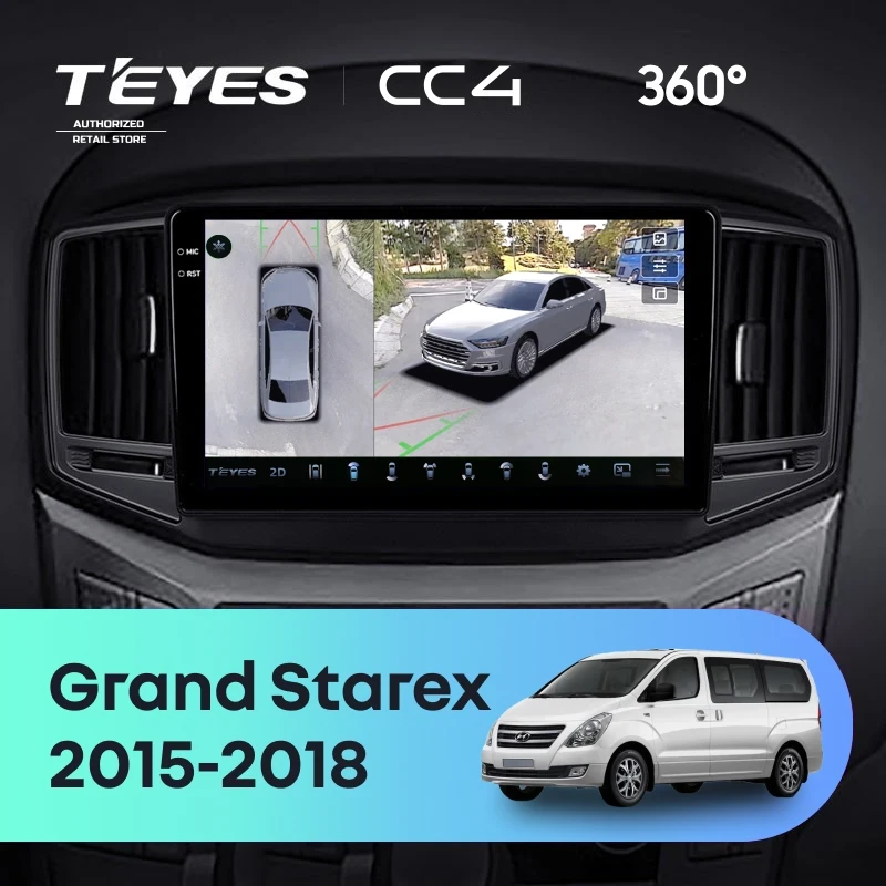 Штатная магнитола Teyes CC4 360 8/128 Hyundai Grand Starex (2015-2018) F2