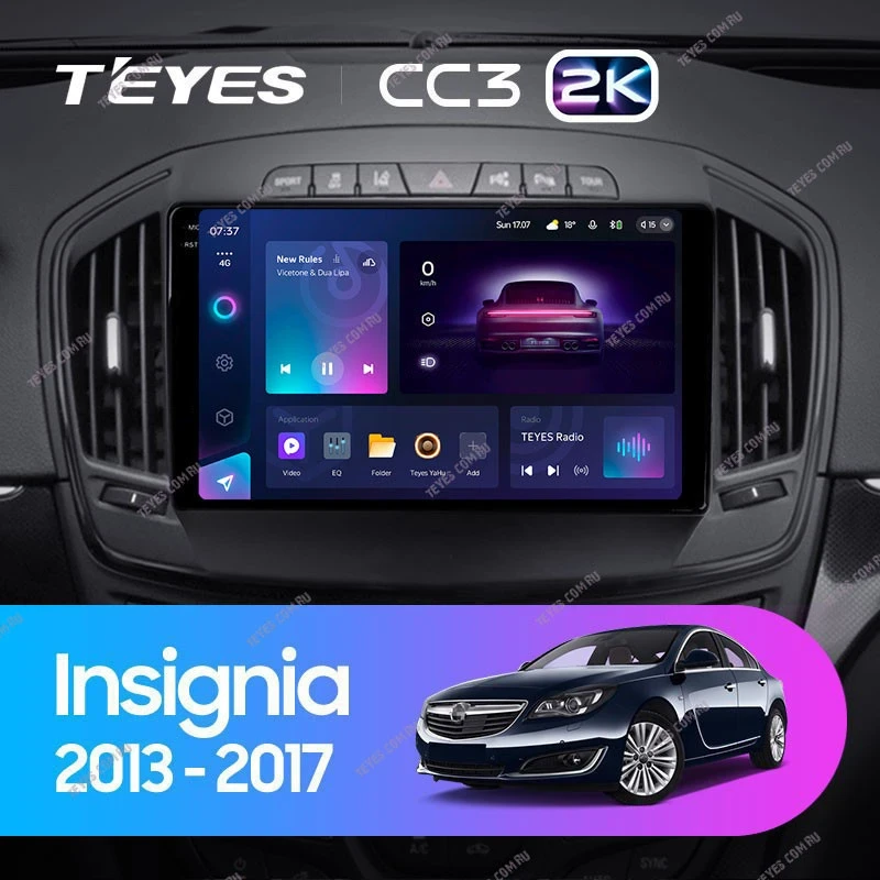 Штатная магнитола Teyes CC3 2K 360 6/128 Opel Insignia (2013-2017) Тип-A