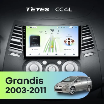Штатная магнитола Teyes CC4L 6/64 с DTS Mitsubishi Grandis 1 (2003-2011) F2