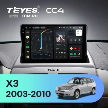 Штатная магнитола Teyes CC4 8/128 BMW X3 E83 (2003-2010) (0din)