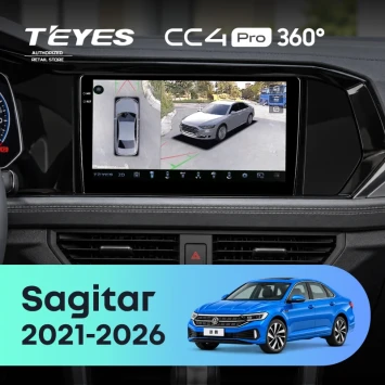 Штатная магнитола Teyes CC4 Pro 360 12/256 Volkswagen Sagitar (2021-2026)