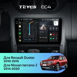 Штатная магнитола Teyes CC4 8/128 Nissan Terrano (2014-2020)