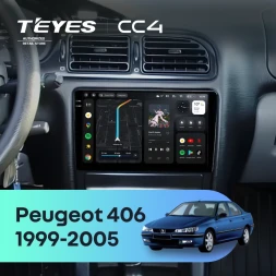 Штатная магнитола Teyes CC4 8/128 Peugeot 406 (1999-2005)
