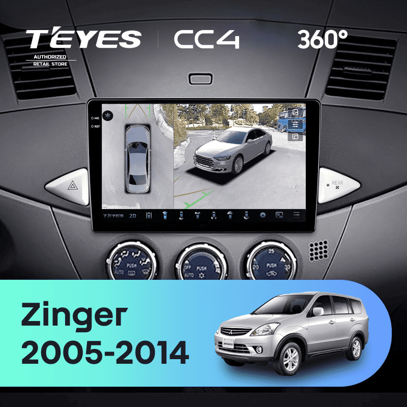 Штатная магнитола Teyes CC4 360 8/128 Mitsubishi Zinger (2005-2014)