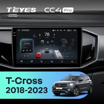 Штатная магнитола Teyes CC4 Pro 8/128 Volkswagen T-Cross (2018-2023)