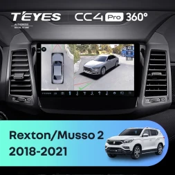 Штатная магнитола Teyes CC4 Pro 360 8/128 SsangYong Rexton Y450 Y400 (2018-2021)