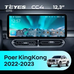 Штатная магнитола Teyes CC4 12.3" 8/128 GREAT WALL Poer KingKong (2022-2023)