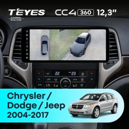 Штатная магнитола Teyes CC4 12.3" 360 8/128 Jeep Patriot (2007-2017)