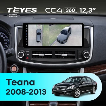 Штатная магнитола Teyes CC4 12.3" 360 6/64 Nissan Teana J32 (2008-2013)