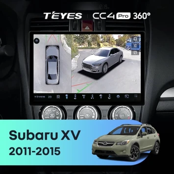 Штатная магнитола Teyes CC4 Pro 360 12/256 Subaru XV (2011-2015) Тип-A (11")