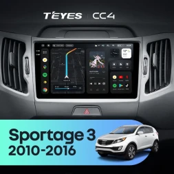 Штатная магнитола Teyes CC4 8/128 Kia Sportage 3 SL (2010-2016) Тип-AB