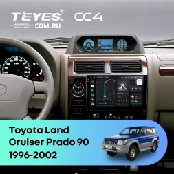 Штатная магнитола Teyes CC4 6/64 Toyota Land Cruiser Prado 90 (1996-2002)